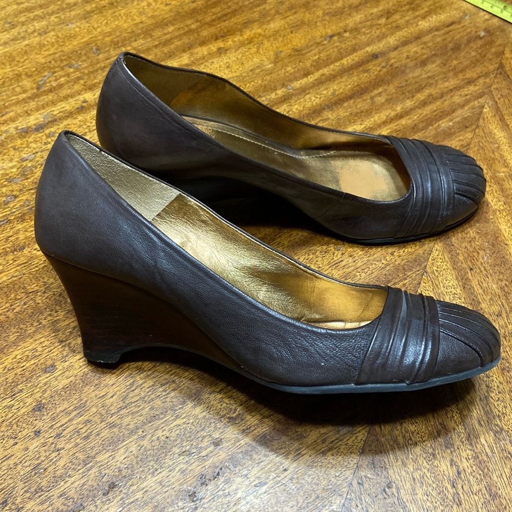 Womens Aldo  leather wedges